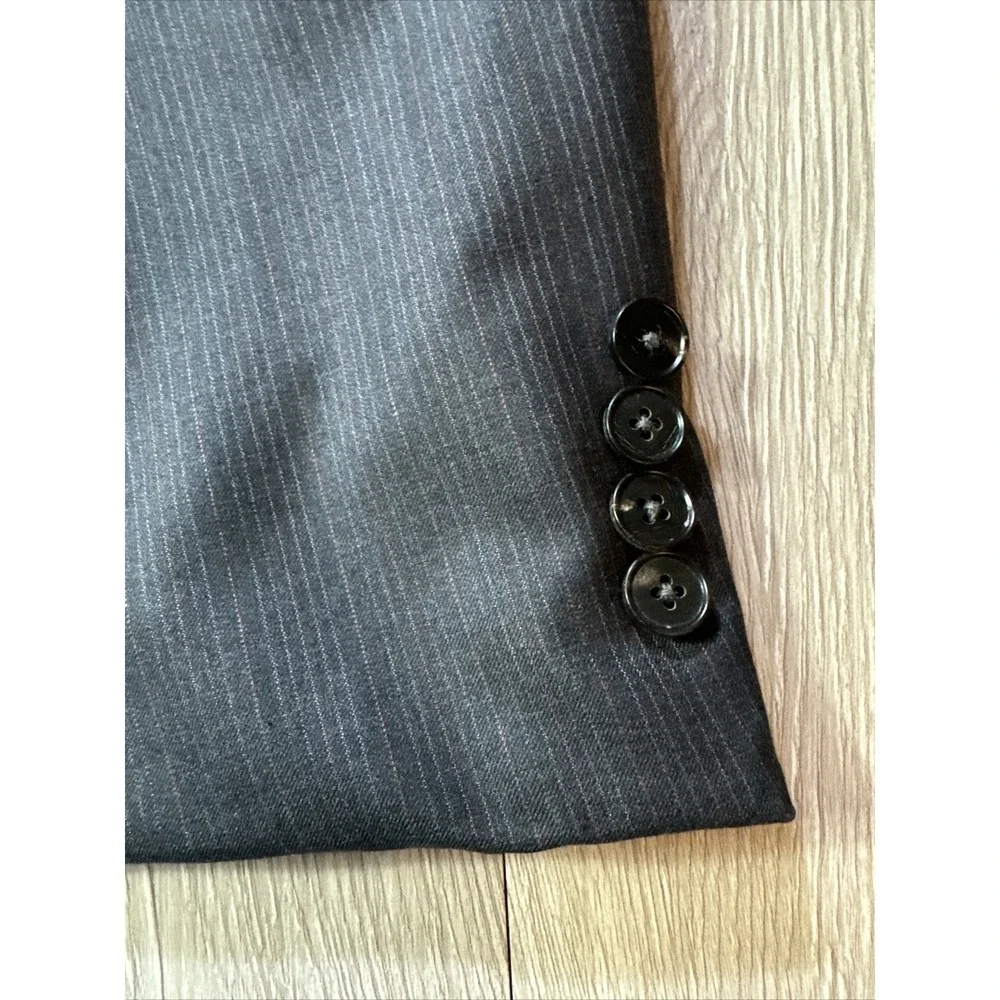 46L Ermenegildo Zegna 15 Milmil 15 Sport Coat Blazer Jacket Men's Gray Saks‎